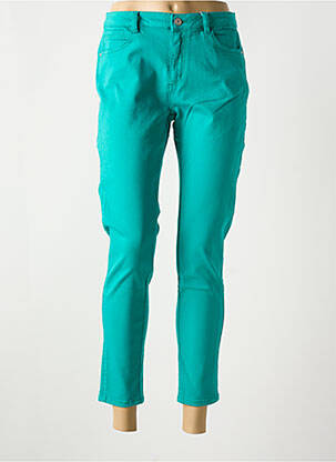 Jeans coupe slim vert C'EST BEAU LA VIE pour femme