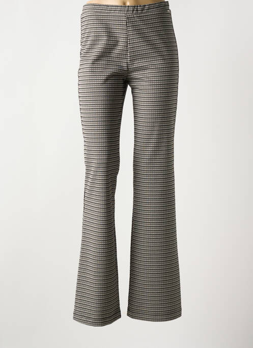 Pantalon flare stretch taille normale gris ANDAM femme