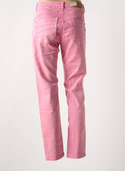 Jeans coupe slim stretch taille normale rose CREAM femme