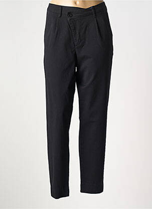 Pantalon chino tissage popeline taille normale noir FREEMAN T.PORTER femme
