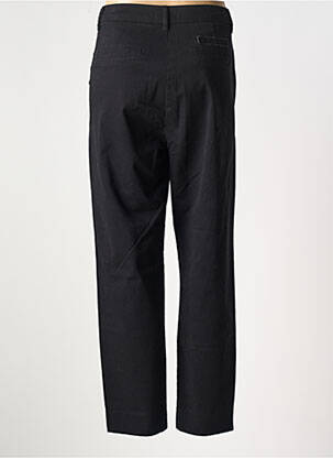 Pantalon chino tissage popeline taille normale noir FREEMAN T.PORTER femme