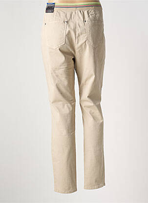 Pantalon slim taille élastique taille normale beige TONI femme