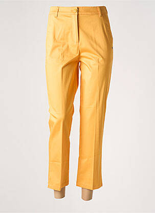 Pantalon 7/8 taille élastique taille basse jaune SURKANA femme