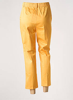 Pantalon 7/8 taille élastique taille basse jaune SURKANA femme