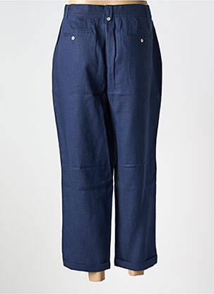 Pantalon 7/8 taille élastique taille normale bleu JULIE GUERLANDE femme
