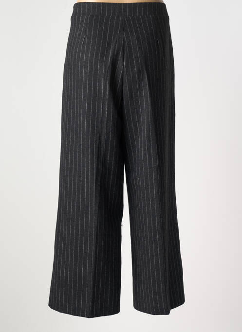 Pantalon large fermeture zip latéral taille haute noir SURKANA femme