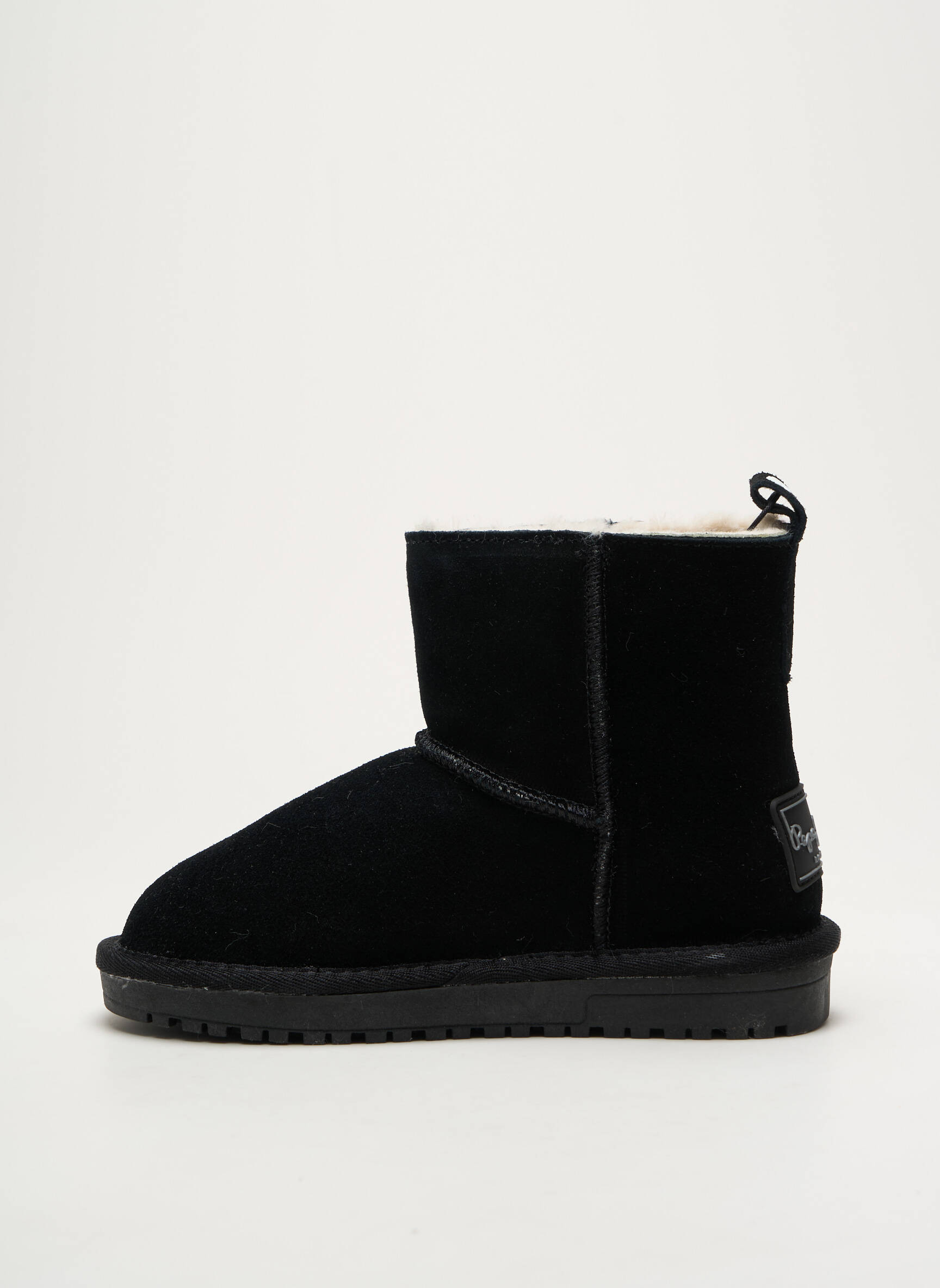 Bottines Pepe Jean Enfant Bottines/Boots Tissage Satiné Noir Pepe - Main Image