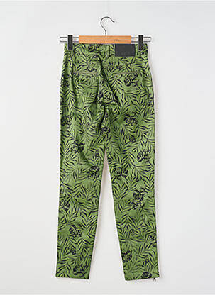 Pantalon droit stretch taille normale vert ANDAM femme