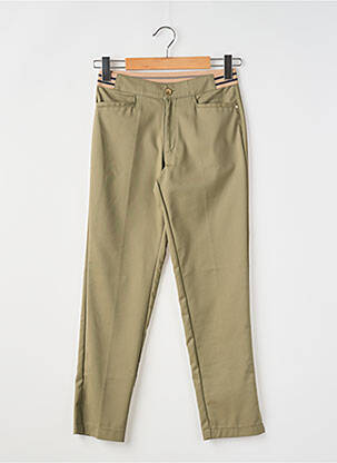 Pantalon 7/8 stretch taille normale vert WALTRON femme