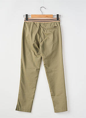 Pantalon 7/8 stretch taille normale vert WALTRON femme