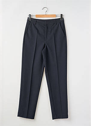 Pantalon chino tissage popeline taille normale noir KAFFE femme