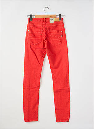 Jeans coupe slim stretch taille normale rouge CREAM femme