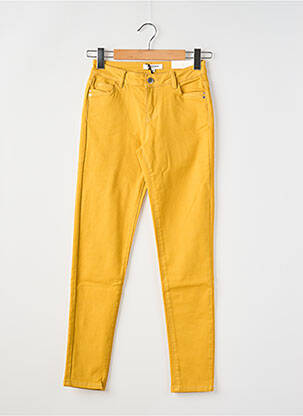 Jeans skinny taille normale taille normale jaune MORGAN femme
