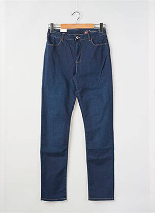 Jeans coupe droite stretch taille normale bleu KANOPE femme