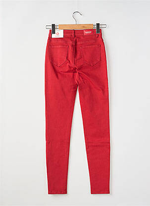 Jeans skinny taille normale taille normale rouge MORGAN femme
