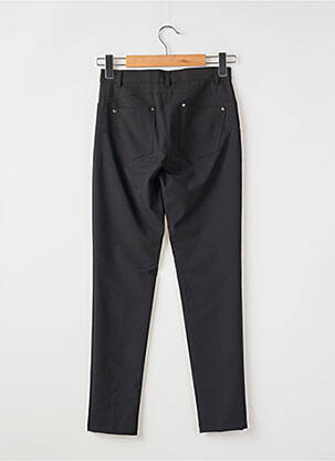 Pantalon droit tissage crêpe taille normale noir NINATI femme