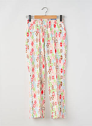 Pantalon droit taille élastique taille normale rouge TONI femme