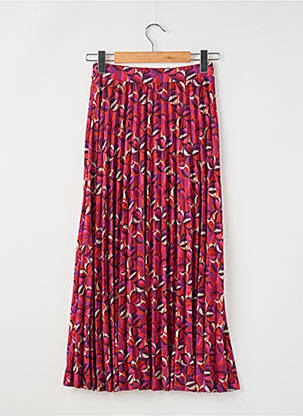Jupe longue imprimé fantaisie rouge SURKANA femme