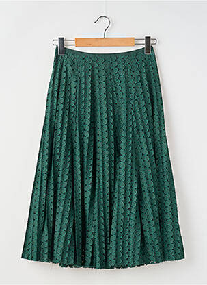 Jupe mi-longue doublure textile vert MOLLY BRACKEN femme