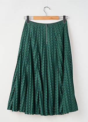 Jupe mi-longue coupe droite vert MOLLY BRACKEN femme