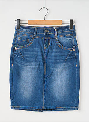 Jupe courte poches bleu CREAM femme