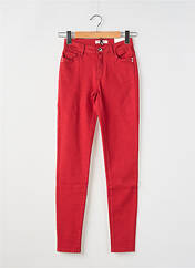 Jeans skinny rouge MORGAN pour femme seconde vue