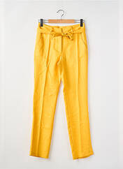 Pantalon droit jaune JULIE GUERLANDE pour femme seconde vue
