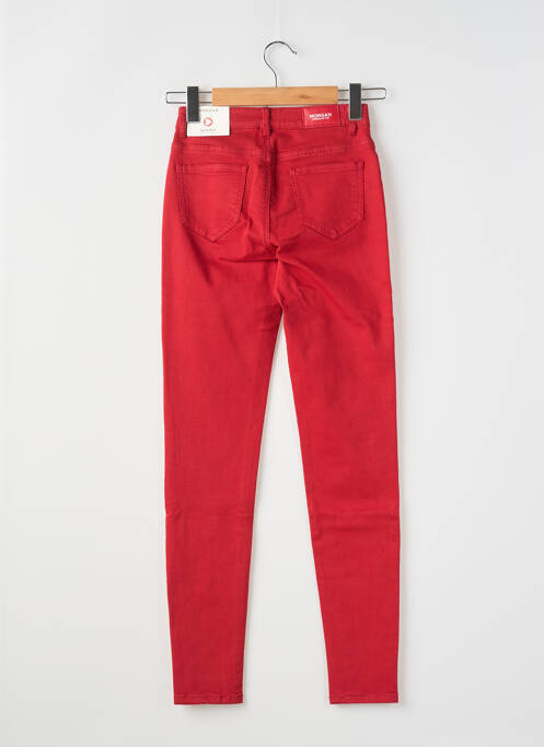 Jeans skinny taille normale taille normale rouge MORGAN femme
