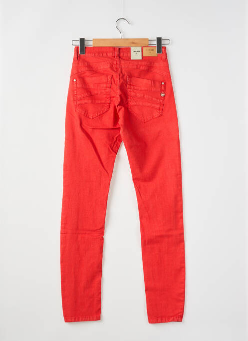 Jeans coupe slim rouge CREAM pour femme