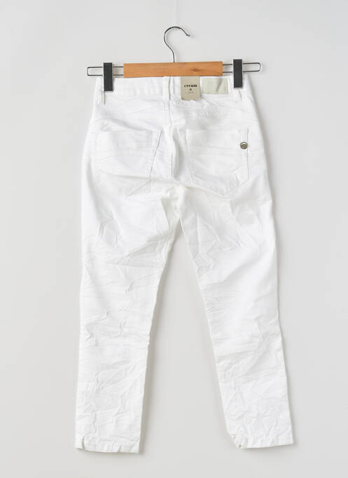 Pantacourt blanc CREAM pour femme