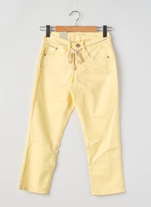 Pantacourt jaune CREAM pour femme