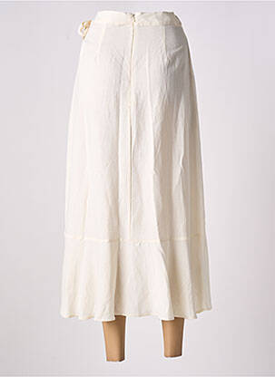 Jupe longue coupe asymétrique beige SURKANA femme