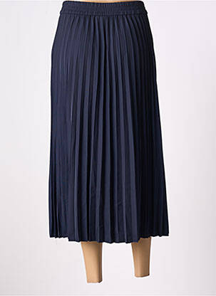 Jupe longue tissage crêpe bleu KAFFE femme