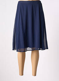 Jupe mi-longue doublure textile bleu GREGORY PAT femme