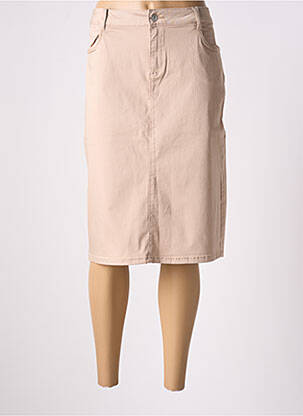 Jupe mi-longue stretch beige DIANE LAURY femme