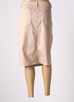 Jupe mi-longue stretch beige DIANE LAURY femme