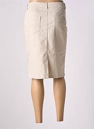 Jupe mi-longue stretch beige DIANE LAURY femme