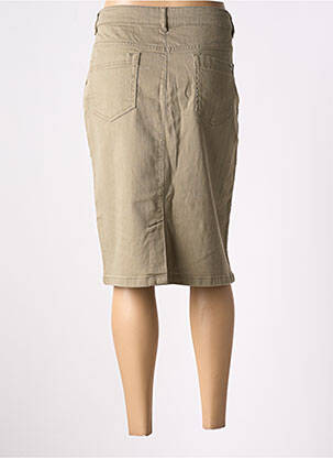 Jupe mi-longue stretch vert DIANE LAURY femme