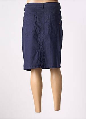 Jupe mi-longue stretch bleu CREAM femme