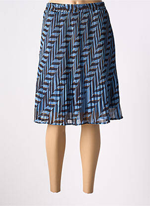 Jupe mi-longue taille normale bleu CREAM femme
