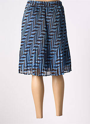 Jupe mi-longue taille normale bleu CREAM femme