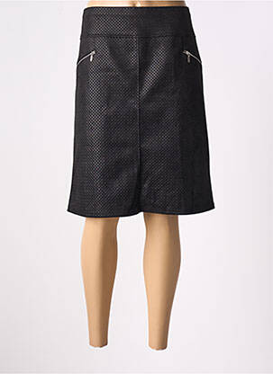 Jupe mi-longue coupe droite noir DIANE LAURY femme