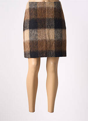 Mini-jupe taille normale marron SEE THE MOON femme