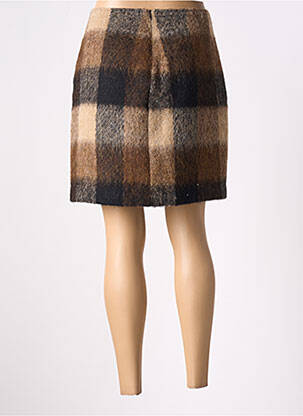 Mini-jupe taille normale marron SEE THE MOON femme