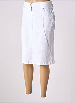Jupe mi-longue blanc DIANE LAURY pour femme