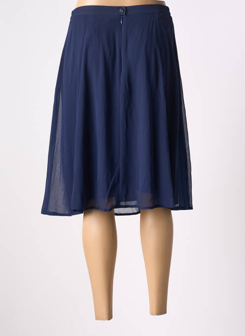Jupe mi-longue doublure textile bleu GREGORY PAT femme