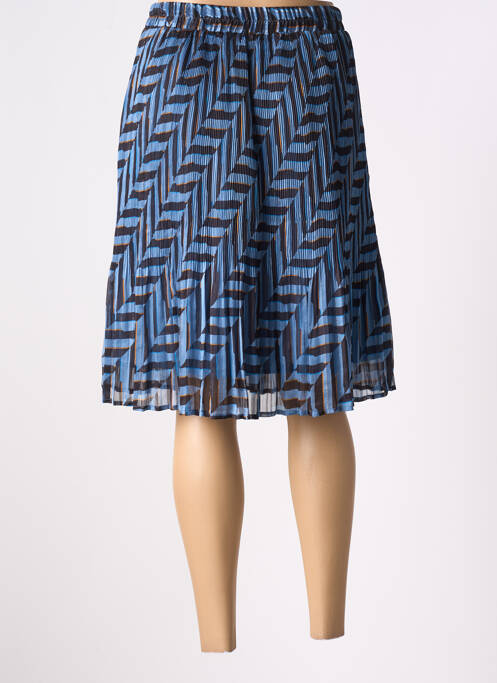 Jupe mi-longue bleu CREAM pour femme