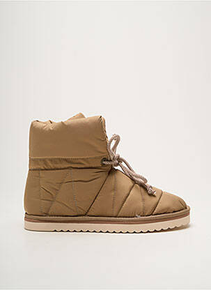Bottines/boots matière lisse talon plat jusqu'à 3cm marron ARMISTICE femme