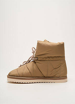Bottines/boots matière lisse talon plat jusqu'à 3cm marron ARMISTICE femme