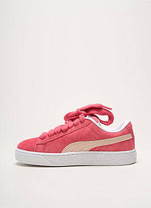 Baskets bout rond talon plat jusqu'à 3cm rose PUMA femme